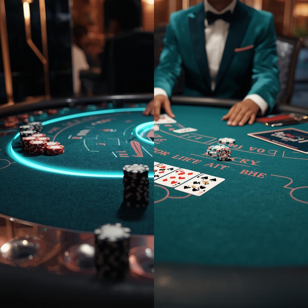 Blackjack na żywo kontra tradycyjne wersje online